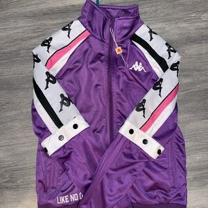 KAPPA purple, pink, white jacket 

Size: extra small